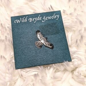 Silver Flying Eagle Pin by Wild Bryde Jewelry